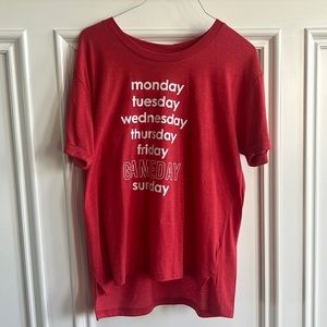 New University of Georgia Football game day week red white large shirt UGAPPAREL